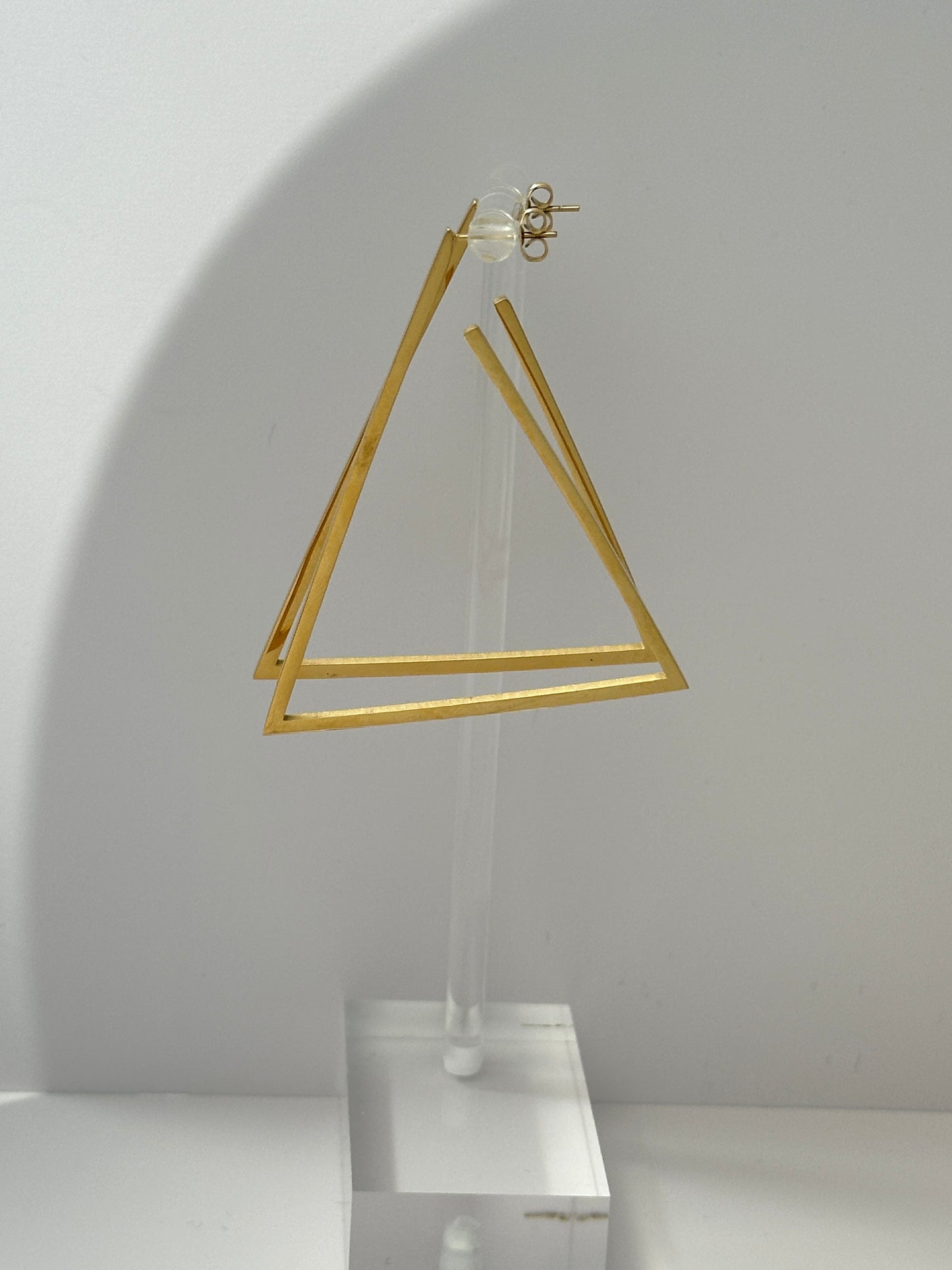 Geo Triangle Hoops