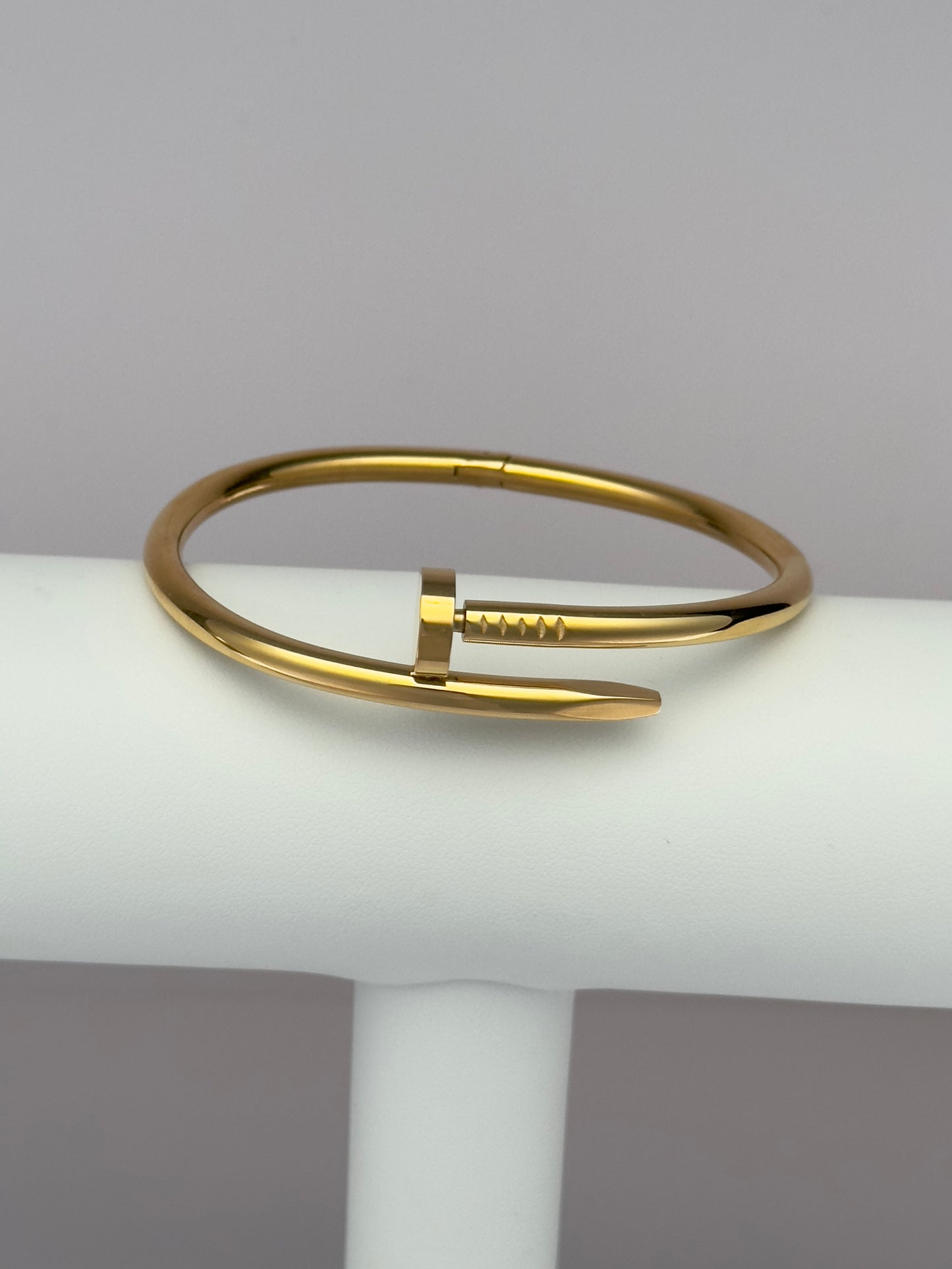 Nail Cuff Gold Bracelet