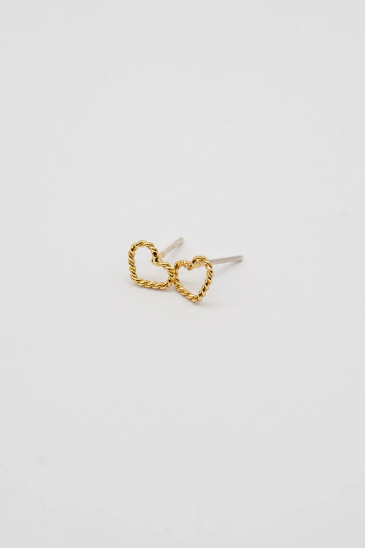 Rope Heart Studs