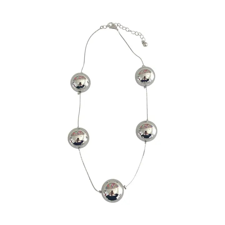 Silver Ball Necklace