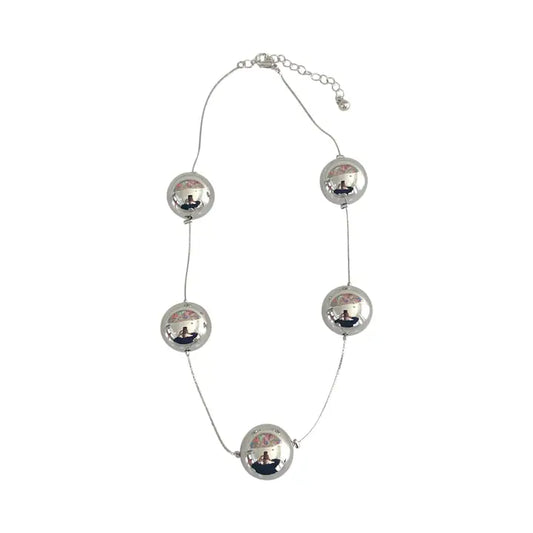 Silver Ball Necklace