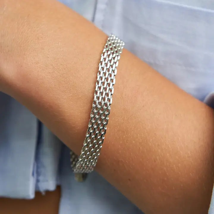Silver Braided Bracelet