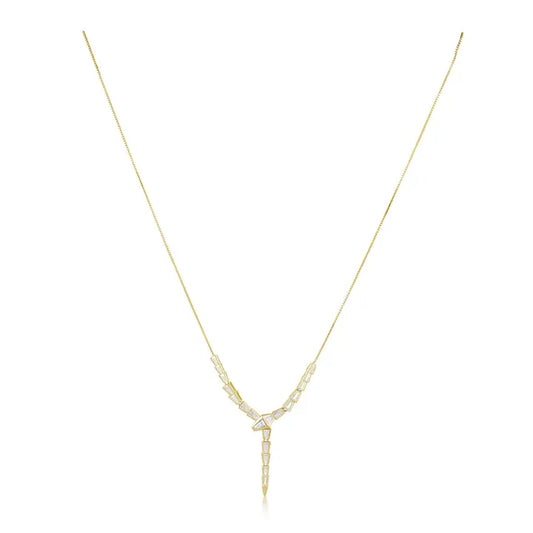 Snake Shine Gold Necklace